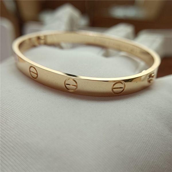 Solid Real 18K Gold CARTIER LOVE BRACELET by 1:1 Copy
