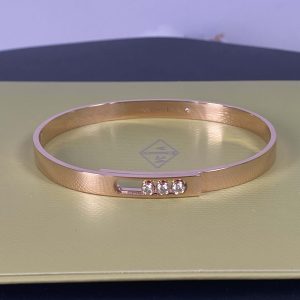 Messika Move Noa Pure 18K Rose Gold Bangle with Diamond
