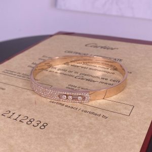 Messika Move Noa Pure 18K Rose Gold Bangle with Pave Diamonds