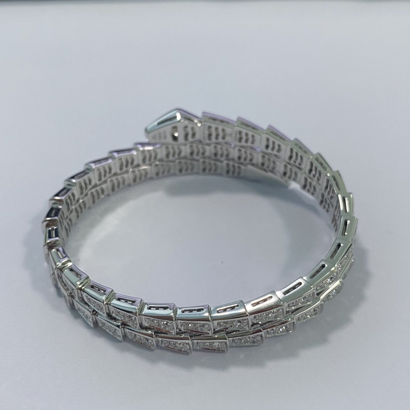 Replica Bulgari Serpenti Viper Double Layer Wrap Bracelet 18K